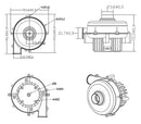 sDBS9672V12HB-TK- DC Brushless Blower