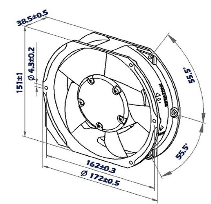 Shop sA17238V1H AC Axial Cooling Fan Online, 6.77